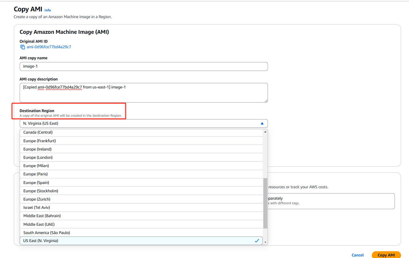 Move an EC2 instance to another region