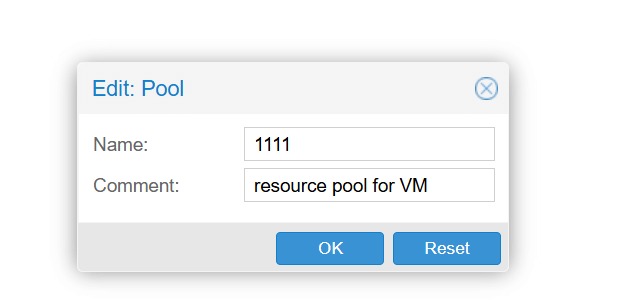 ресурсный пул Proxmox 2