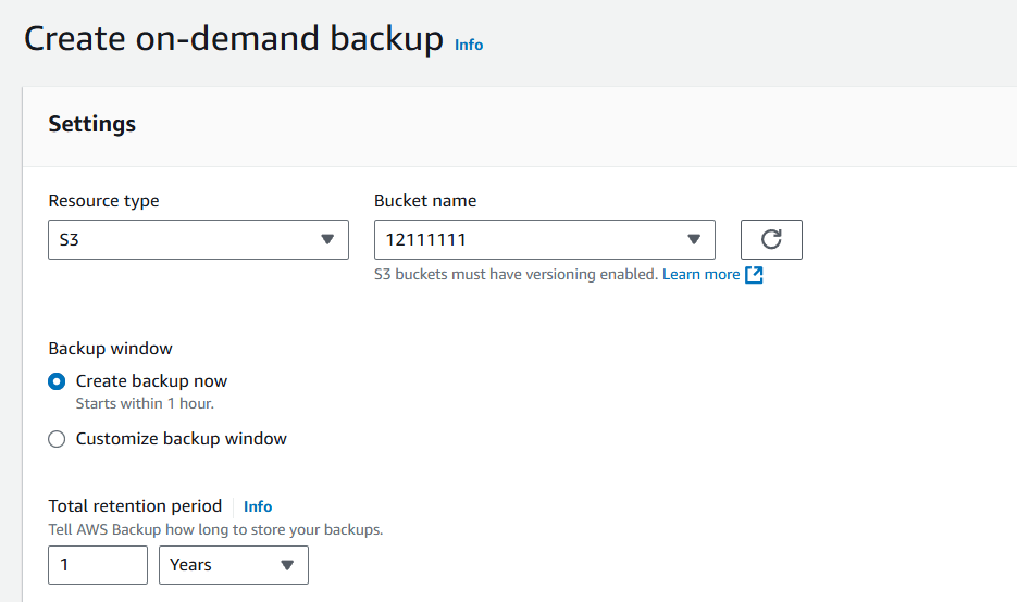 aws s3 backup 3