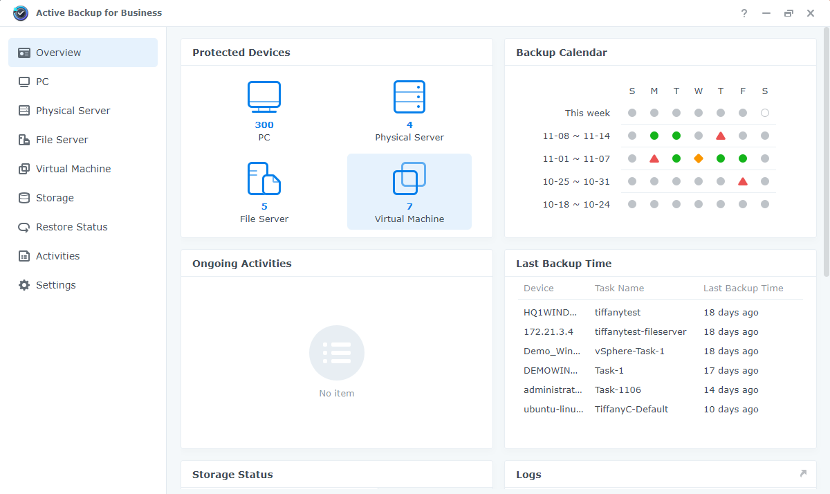 Synology Active Backup for Business Synology Active Backup for Business