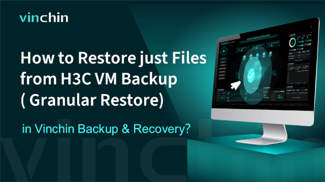 How to Restore just Files from H3C VM Backup ( Granular Restore) ?