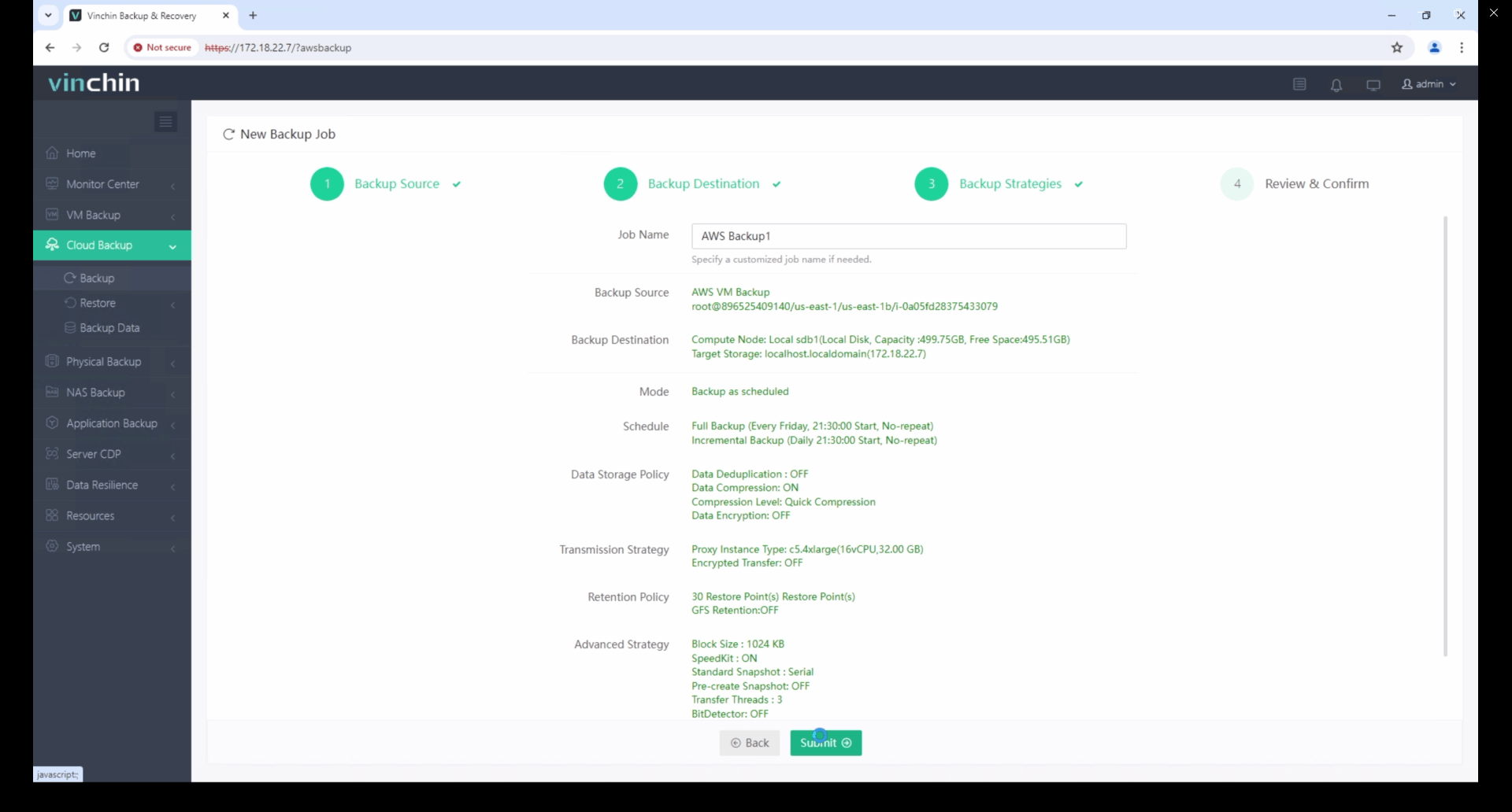 Backup Amazon EC2 Instance