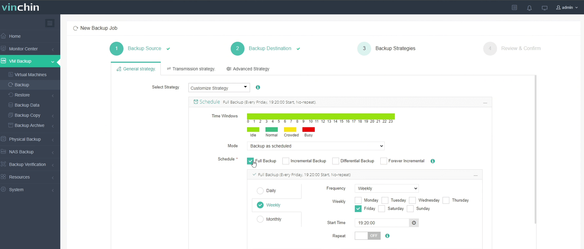 Backup VM on H3C