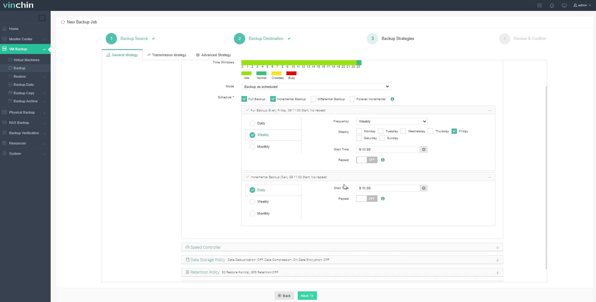 Backup VM on OLVM