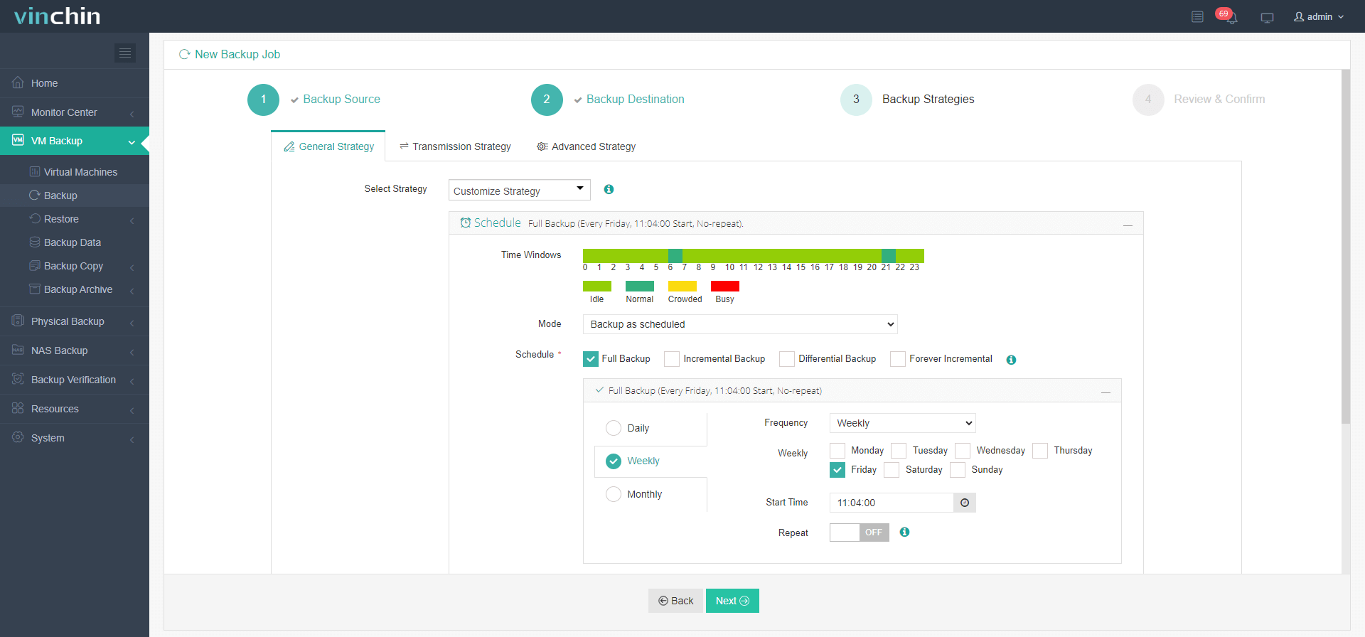 backup xenserver vm step 3