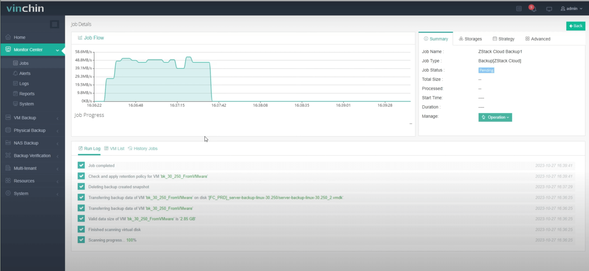 backup zstack 5