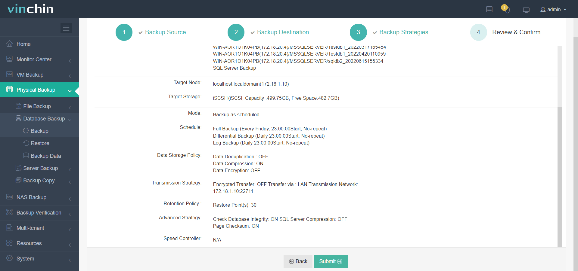 copia de seguridad de SQL Server