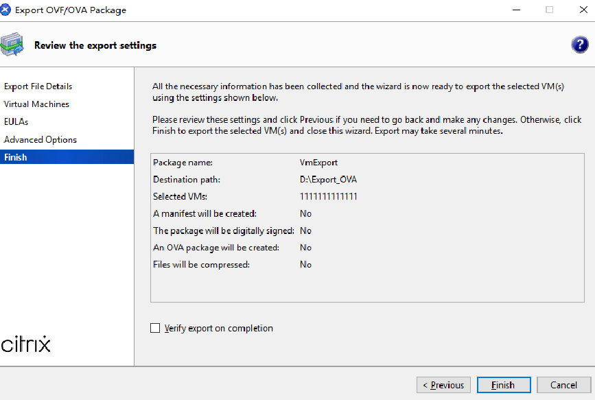 export import vms to ovf ova1