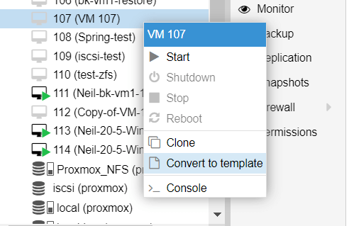 Proxmox clone VM